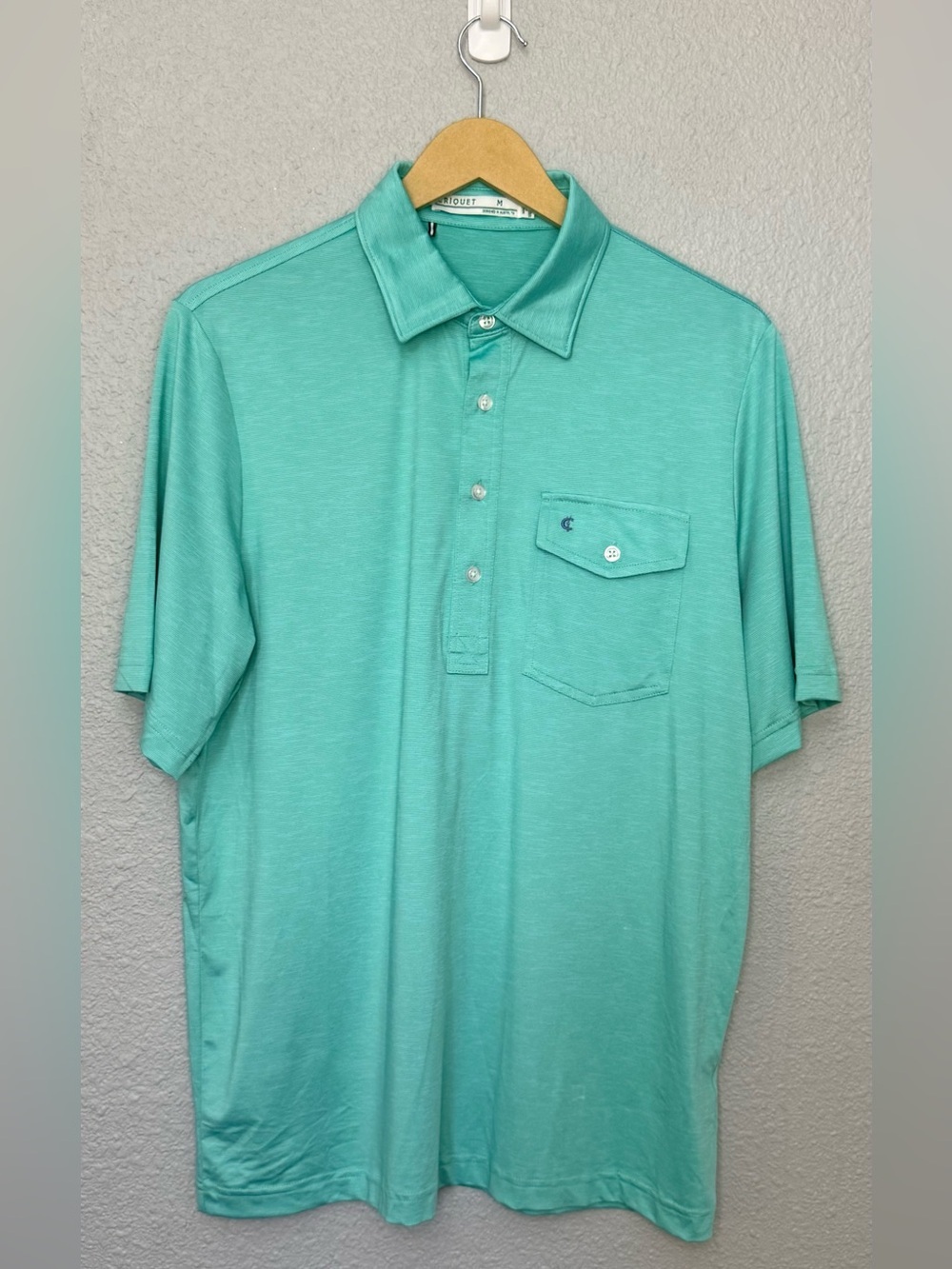 Criquet | Heather Performance Sport Players Shirt | Baja Blast | Size Medium